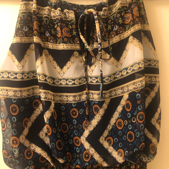 Floral Pattern Cinched Center Maxi - Picture 5 of 6